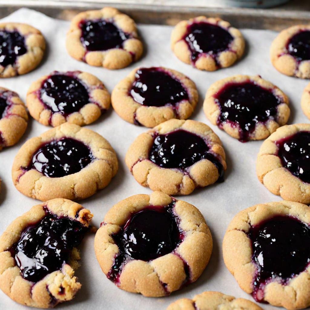 Stonewall Kitchen's Wild Maine Blueberry Jam Thumbprint Cookies