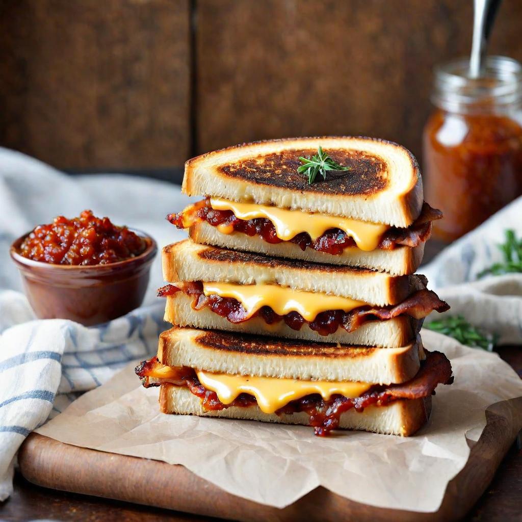 Stonewall Kitchen's Spicy Bacon Jam Grilled Cheese